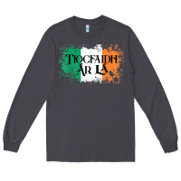 Smoke Tiocfaidh Ar La Vintage Ireland Irish Flag Gifts For Men Long Sleeve Tee - trangStudio