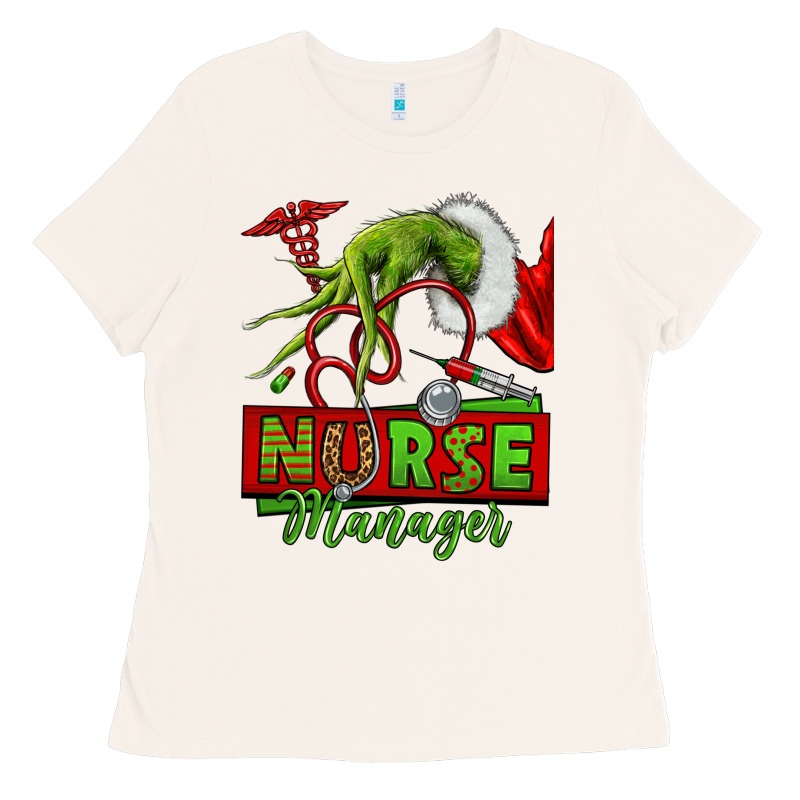 Grinch Hand Nurse Manager Ladies Tee by NancyCooperArtShop | Teevron