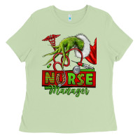Matcha grinch hand nurse manager Ladies Tee - NancyCooperArtShop