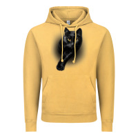 Vintage Mustard Black Cat Yellow EyesCats Tee Shirt Gifts Vintage Hoodie - trangStudio