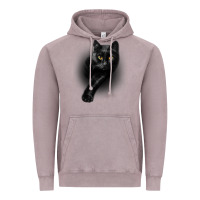 Vintage Zinc Black Cat Yellow EyesCats Tee Shirt Gifts Vintage Hoodie - trangStudio
