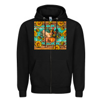 Black Fall coop animals pumpkin Zipper Hoodie - Artiststas