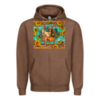 Chestnut Fall coop animals pumpkin Zipper Hoodie - Artiststas