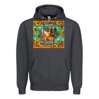 Smoke Fall coop animals pumpkin Zipper Hoodie - Artiststas