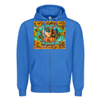 True Royal Fall coop animals pumpkin Zipper Hoodie - Artiststas