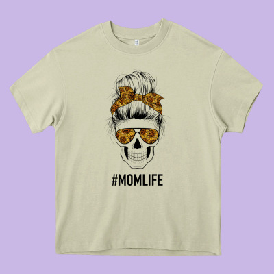 Sunflower Mom Skull Heavy Core Tee Designed By Bettercallsaul