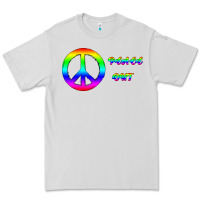 Dove Grey Peace Out Premium Tee - Bettercallsaul