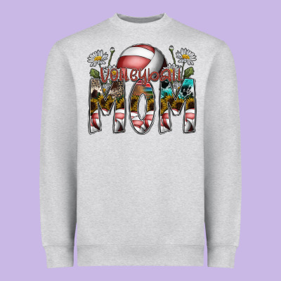 Volleyball Mom Heavyweight Sweatshirt Designed By Sublimationcraftshop