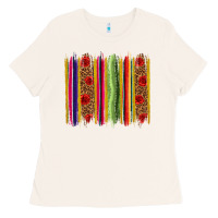 Bone Mexico Serape Brushstroke Ladies Tee - texasbilliewilder