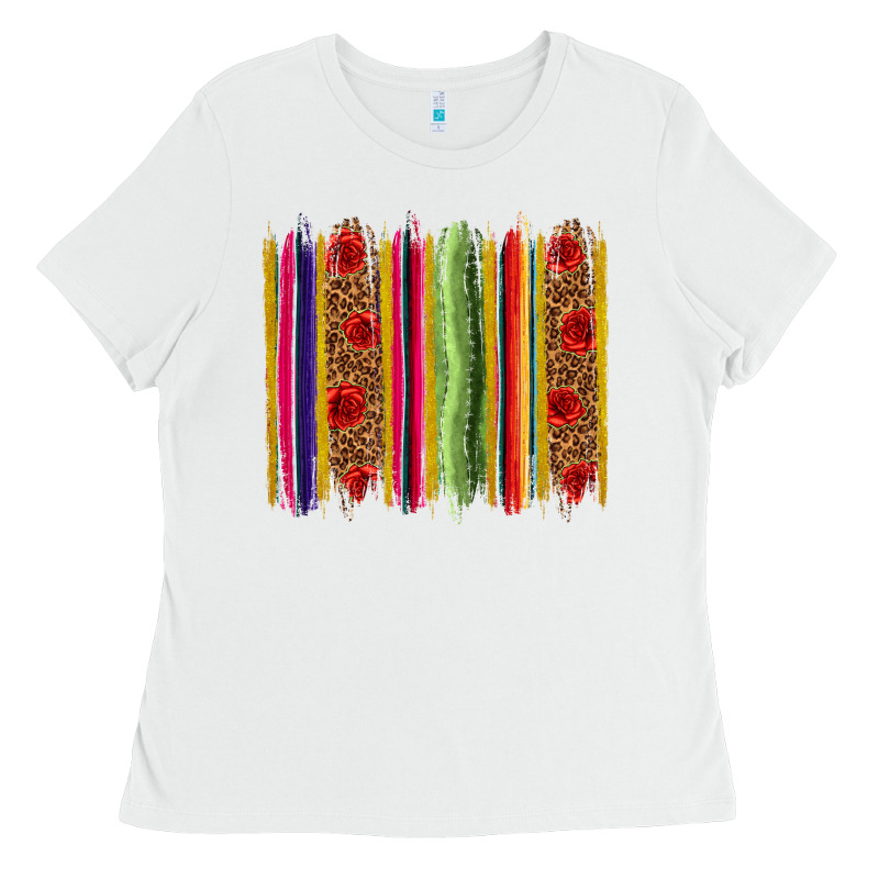 Mexico Serape Brushstroke Ladies Tee by texasbilliewilder | Teevron