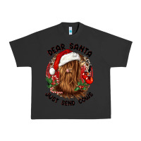 Pigment Black dear santa just send cows Urban Heavy Tee - CowGirlArtShop
