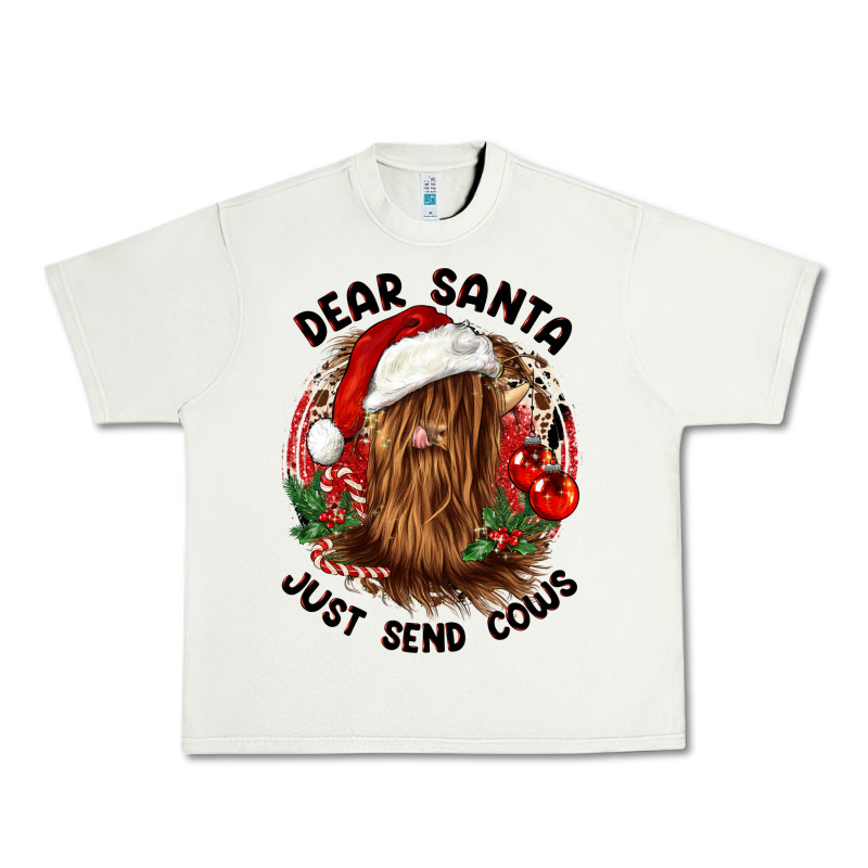 Dear Santa Just Send Cows Urban Heavy Tee by CowGirlArtShop | Teevron