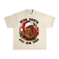 Sandshell dear santa just send cows Urban Heavy Tee - CowGirlArtShop