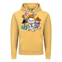 Vintage Mustard Easter Day Camper  Happy Easter Day Vintage Hoodie - CowGirlArtShop