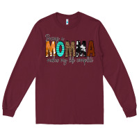 Burgundy Being a Momma Makes My Life Complete Long Sleeve Tee - CowCowDesign