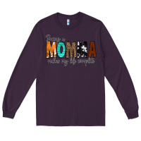 Plum Being a Momma Makes My Life Complete Long Sleeve Tee - CowCowDesign