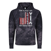 Cloud Black That_s What I Do I Fix Stuff And I Know Things American Flag Vintage Hoodie - trangStudio