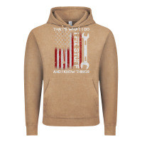 Vintage Coffee That_s What I Do I Fix Stuff And I Know Things American Flag Vintage Hoodie - trangStudio