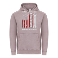Vintage Zinc That_s What I Do I Fix Stuff And I Know Things American Flag Vintage Hoodie - trangStudio