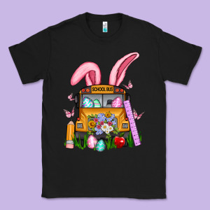 School Bus Easter Classic Tee Designed By Artiststas