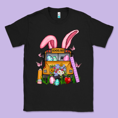 School Bus Easter Classic Tee Designed By Artiststas