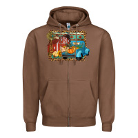 Chestnut Farm Life Fall Barn And Truck Zipper Hoodie - Artiststas