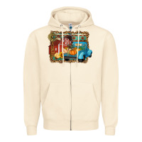Sandshell Farm Life Fall Barn And Truck Zipper Hoodie - Artiststas