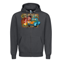 Smoke Farm Life Fall Barn And Truck Zipper Hoodie - Artiststas