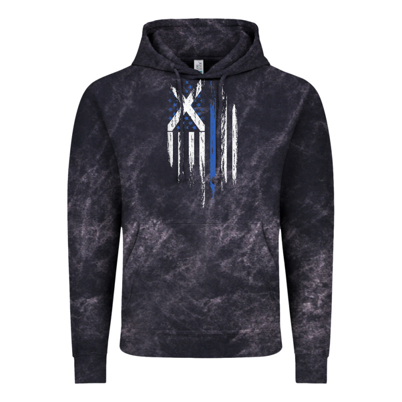 Scottish American Flag Combo Scotland Usa Saltire Gift Vintage Hoodie by trangStudio | Teevron