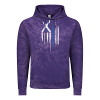 Cloud Purple Scottish American Flag Combo Scotland USA Saltire Gift Vintage Hoodie - trangStudio