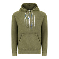 Vintage Olive Scottish American Flag Combo Scotland USA Saltire Gift Vintage Hoodie - trangStudio