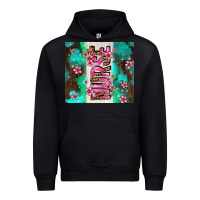 Black pink floral nurse with flowers Urban Hoodie - AdoDesignShop