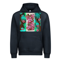 Navy pink floral nurse with flowers Urban Hoodie - AdoDesignShop