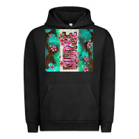 Pigment Black pink floral nurse with flowers Urban Hoodie - AdoDesignShop