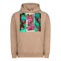 Pink Floral Nurse With Flowers Urban Hoodie | Teevron