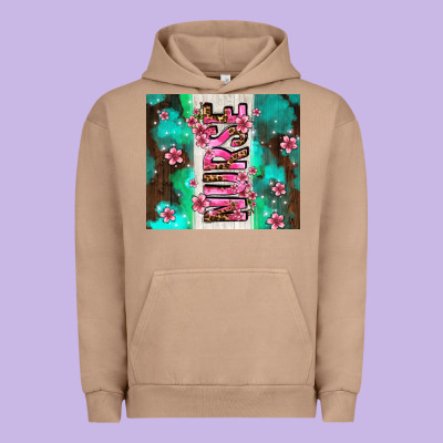 Pink Floral Nurse With Flowers Urban Hoodie Designed By Adodesignshop