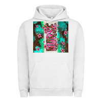 Pigment Lunar Rock pink floral nurse with flowers Urban Hoodie - AdoDesignShop