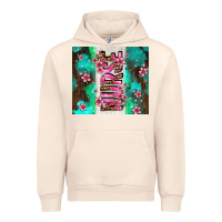 Sandshell pink floral nurse with flowers Urban Hoodie - AdoDesignShop