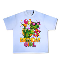 Grape Ice 5 rd birthday girl t rex pink Urban Heavy Tee - CowGirlArtShop