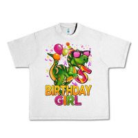 5 Rd Birthday Girl T Rex Pink Urban Heavy Tee | Teevron