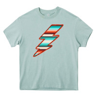 Arona Teal and Orange Serape Lightning Heavy Core Tee - Bettercallsaul