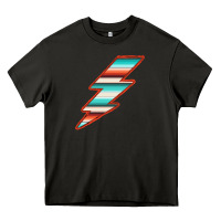 Asphalt Teal and Orange Serape Lightning Heavy Core Tee - Bettercallsaul