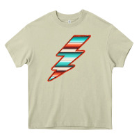 Mossy Teal and Orange Serape Lightning Heavy Core Tee - Bettercallsaul