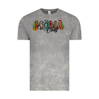 Cloud Rock western christmas mama claus sunflowers and cactus Vintage Tee - Jasminsmagicworld