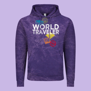 World Traveler Passport Stamp Gift Shirt For Men And Women T Shirt Vintage Hoodie Designed By Trangstudio