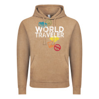 Vintage Coffee world traveler passport stamp gift shirt for men and women t shirt Vintage Hoodie - trangStudio