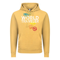 Vintage Mustard world traveler passport stamp gift shirt for men and women t shirt Vintage Hoodie - trangStudio