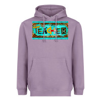Lavender teacher license plate Heavyweight Hoodie - BarkalooDesign