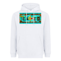 White teacher license plate Heavyweight Hoodie - BarkalooDesign