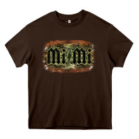 Chocolate Brown Camouflage Patterned Mimi Tried Heavy Core Tee - Bettercallsaul